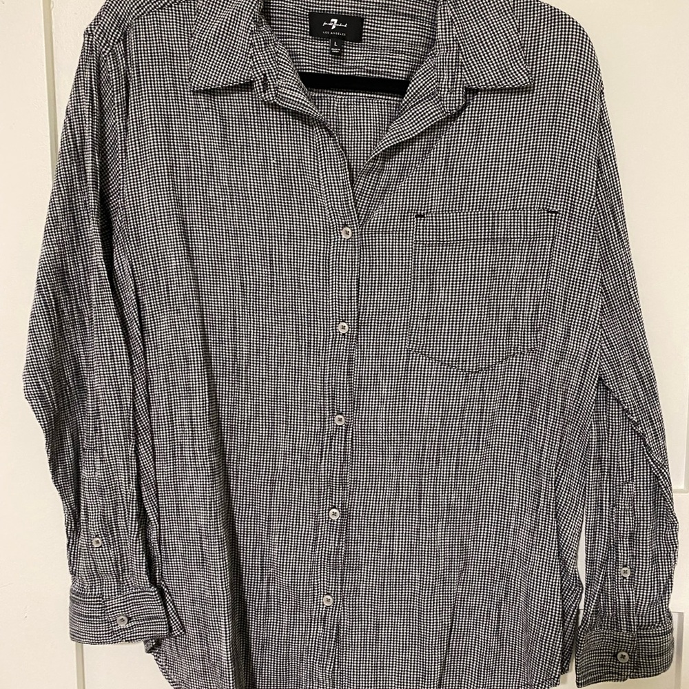 7 For All Mankind Checkered Shirt